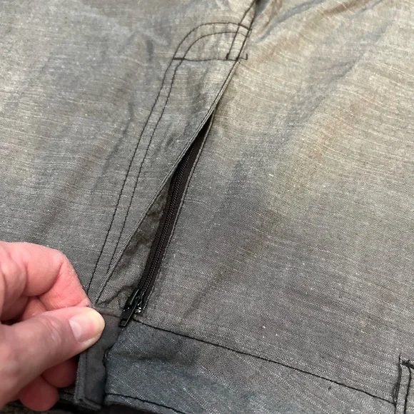 Men’s Gray Flat Front Shorts - Picture 4 of 7